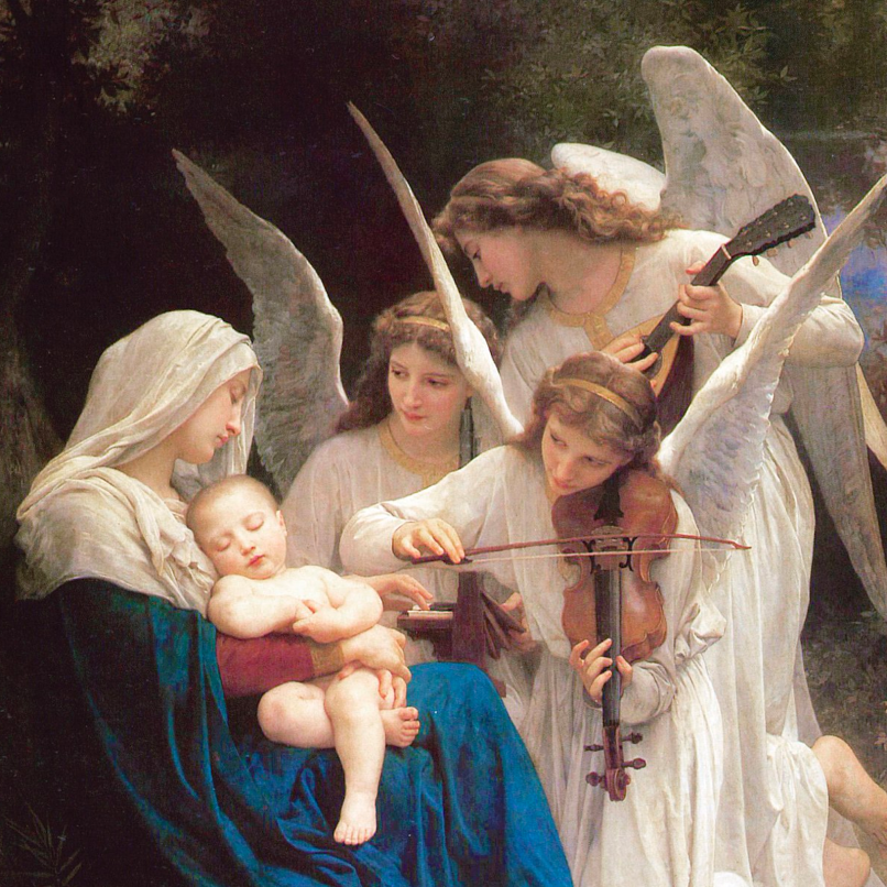 1881 Song of Angels (a detail)William Adolphe Bouguereau